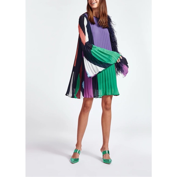 NWT Essentiel Antwerp Zisse Pleated Swing Dress size Small - Picture 2 of 8